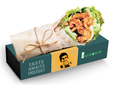 Al Sarab wrapped sandwich